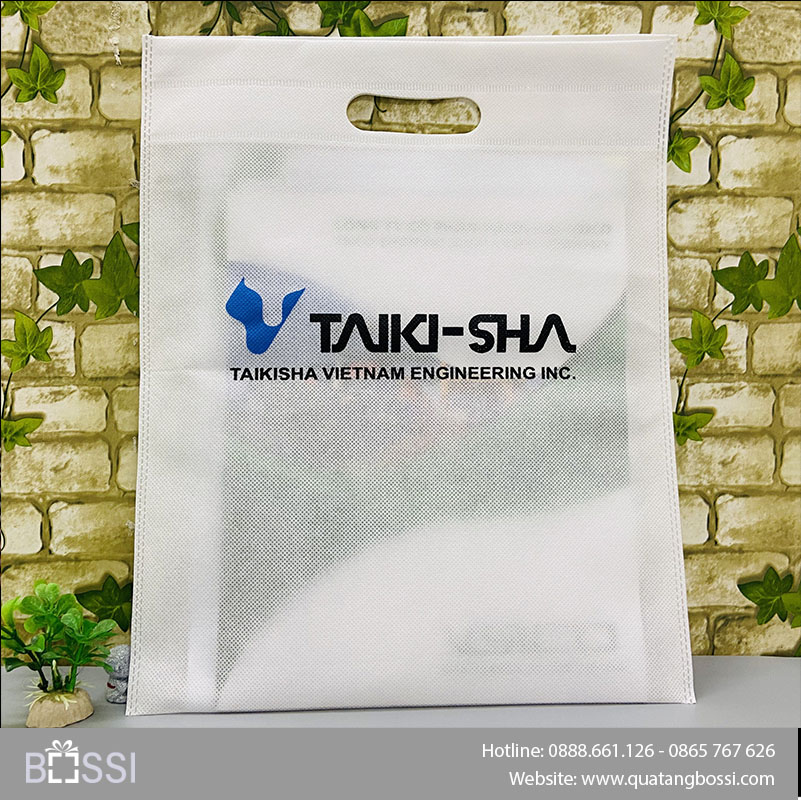  Túi vải không dệt ép viền logo Taikisha