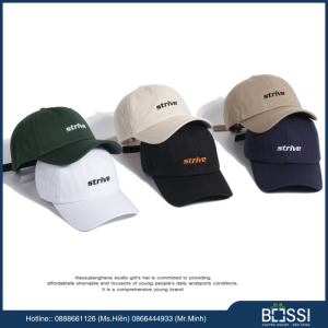 mũ lưỡi chai phong cách hàn quốc