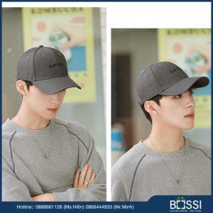 mũ lưỡi chai phong cách hàn quốc