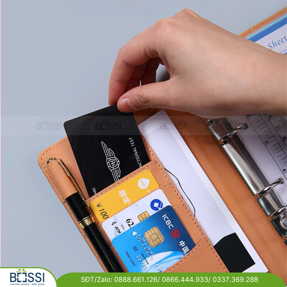 Sổ tay quản lý tài chính in logo doanh nghiệp (size A6)