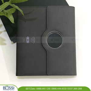 Sổ kèm sạc dự phòng in logo theo yêu cầu