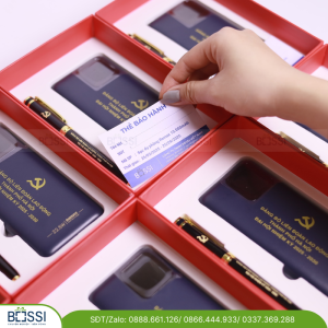 Bộ Giftset Sạc dự phòng + Bút ký logo Đảng bộ LĐ Lao động