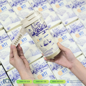 Cốc giữ nhiệt In Logo HTI Việt Nam