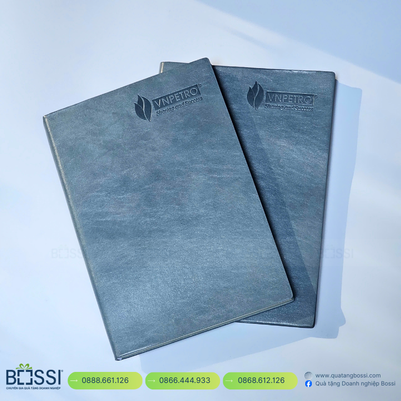 Sổ tay A5 gáy xoắn in logo HTI Sổ Tay In Logo VNPETRO