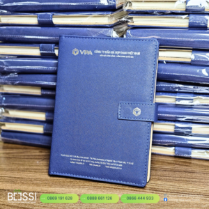 Sổ Da Dập Chìm Ép Nhũ Logo PACIFIC