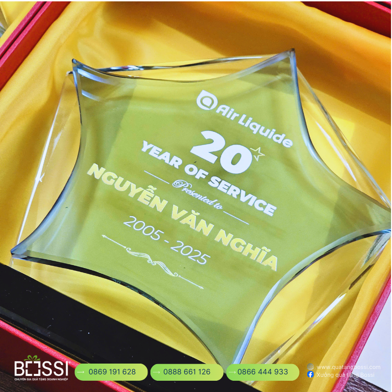 Cúp Pha Lê Vinh Danh Air Liquide
