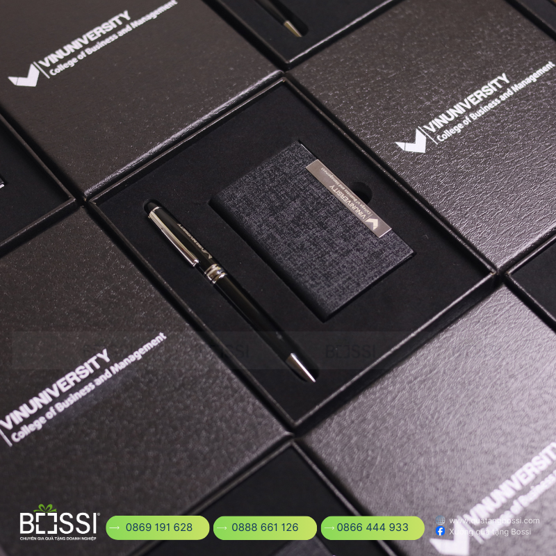 Giftset Bút + Túi Đựng Thẻ VinUni