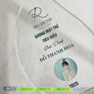 Cúp Pha Lê Vinh Danh REU DECOR