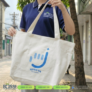 Túi Tote Vải Hello Jeju