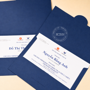 Bìa Đựng Giấy Chứng Nhận Vinuni